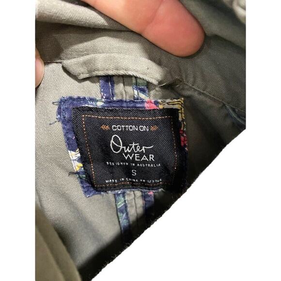 Small Cotton on Outerwear Army Green Hooded Field Jacket - Picture 9 of 9